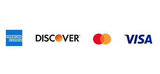 Accepted payment methods: American Express, Discover, Mastercard, Visa
